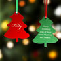 Personalised Christmas Tree Shape Decoration, thumbnail 1 of 4