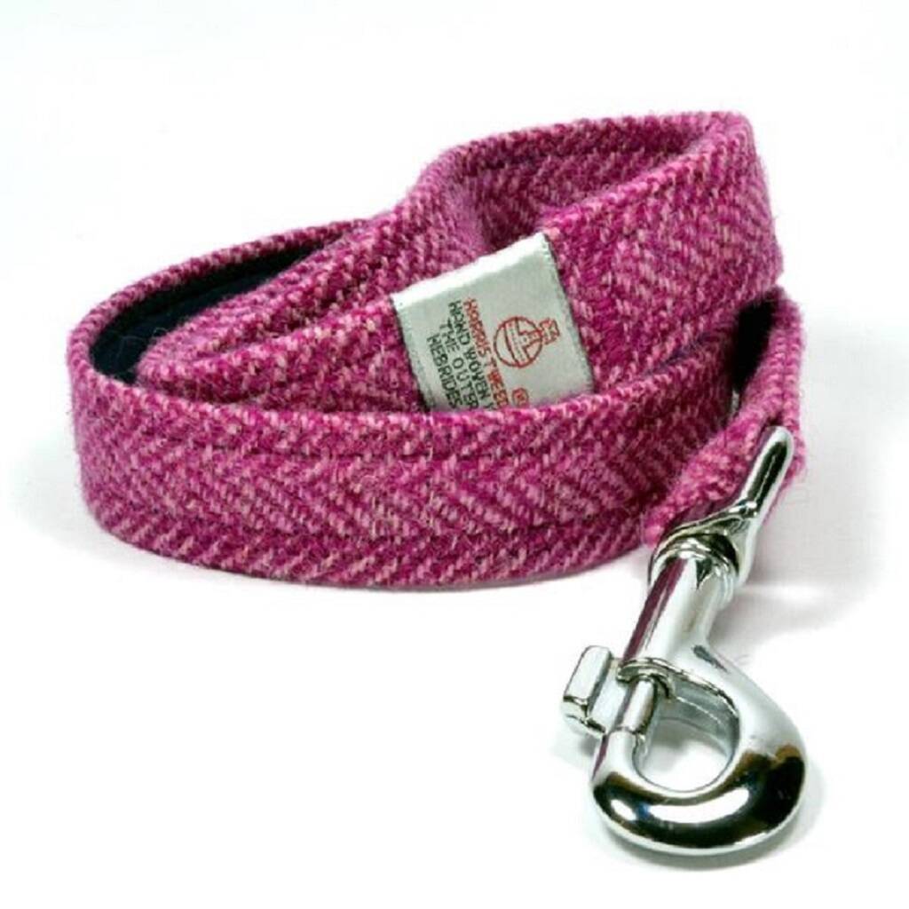 Herringbone Harris Tweed Dog Lead By My Mc Dawg