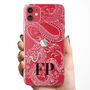 Personalised Dragon Initials Clear Phone Case, thumbnail 1 of 5