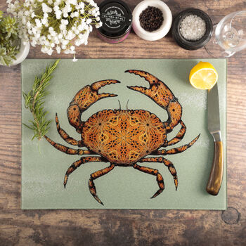 Crab Chopping Board Heatproof Trivet, 7 of 10