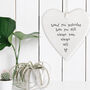 'I'll Always Love You' Letterbox Love Token Heart Gift, thumbnail 2 of 2