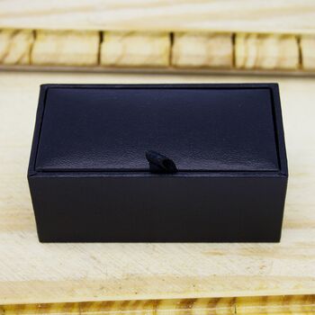 Personalised Men's Gold Plated Oval Cufflinks, 8 of 9