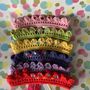 Adult, Hand Crochet Party Crowns, 100% Cotton, thumbnail 7 of 9