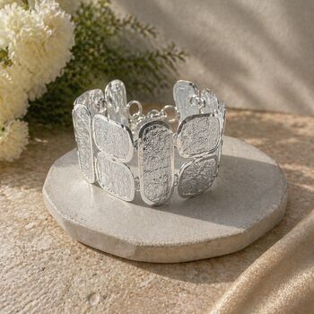 Sterling Silver Statement Roman Bib Necklace, 3 of 7