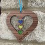 Customised Wood And Resin Heart Wall Hanging, thumbnail 3 of 6