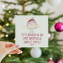 To My/Our Daughter On Her First Christmas As A Mummy Character Card, thumbnail 1 of 4