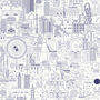 London Landmarks Illustrated Map Screen Print, thumbnail 3 of 4