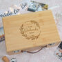Personalised Wedding Bamboo Keepsake Box, thumbnail 1 of 8