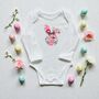 Liberty Of London Baby Bunny Face Design Bodysuit, thumbnail 1 of 7