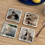 Personalised Cat Instagram Photo Coaster Set Of Four, thumbnail 3 of 7