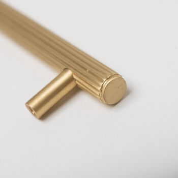 Solid Brass Straight Knurled Handles, 10 of 12