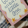 Good Night Little One Print, Good Night Nursery Print Pink, thumbnail 4 of 12