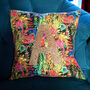 Tropical Liberty Fabric Personalised Cushion Gift, thumbnail 2 of 5