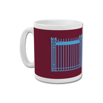 'Boleyn Gates' Minimalist Graphic West Ham United Mug, 3 of 6