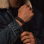 Men's Personalised Engraved Black Onyx And Silver Hematite Bracelet – Artisan Jewellery, thumbnail 5 of 9