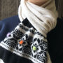 Pure Cashmere Women's Snowflake Scarf, thumbnail 1 of 5