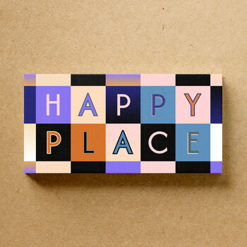 Happy Place Sign Personalised Print Gift, 8 of 10