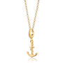 18ct Gold Anchor Charm Necklace, thumbnail 2 of 6