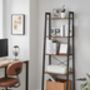 Industrial Ladder Shelf Bookshelf Storage Unit, thumbnail 4 of 12