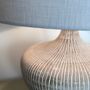Kapuni White Wash Textured Wood Table Lamp, thumbnail 8 of 8