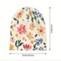 Soft Chemo Headwear Beanie Hat Bandana Cream Flowers, thumbnail 4 of 5