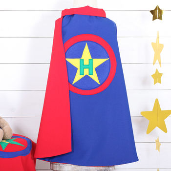 Personalised Superhero Star Dressing Up Cape, 2 of 6