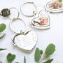 Personalised Floral Heart Photo Frame Keyring, thumbnail 6 of 9