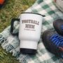 Personalised Football Mum Travel Coffee Cup, thumbnail 1 of 3