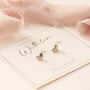 Textured Sterling Silver Love Heart Stud Earrings, thumbnail 3 of 12