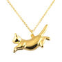 Personalised Leaping Cat Necklace, thumbnail 3 of 10