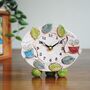 Owls And Leaves Small Mantel Clock, thumbnail 1 of 8