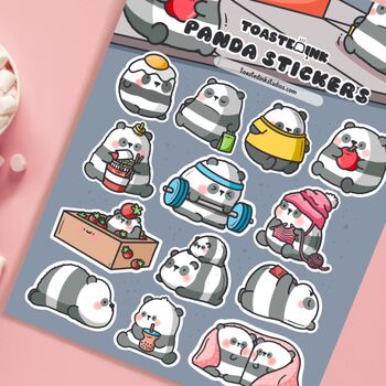 Panda Sticker Sheet | Cute Stickers, 4 of 5