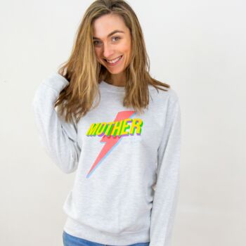 Mother Lightning Bolt Personalised Sweatshirt, 2 of 2