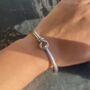 30th Birthday Gift Silver Bracelet With A Twist, thumbnail 5 of 7