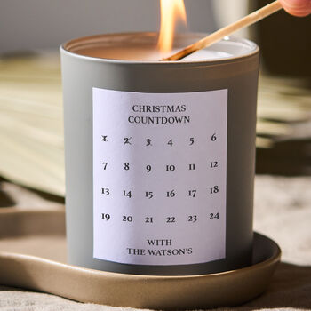Personalised Advent Calendar Candle, 3 of 6