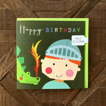 Knight Happy Birthday Card, 4 of 5