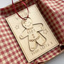 Personalised Wooden Gingerbread Decoration Gift Set, thumbnail 1 of 4