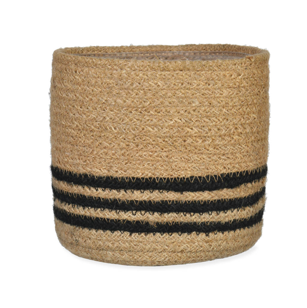 Jute Striped Pot By Attic Room