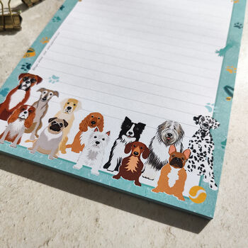Cute Dog Breeds A5 Notepad, 8 of 8