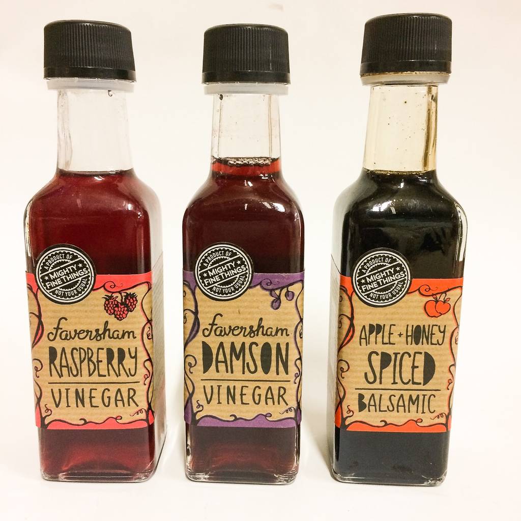 Kentish Fruit Vinegar Taster Set By Mighty Fine Things