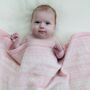 Cashmere Baby Blanket In Soft Pink, thumbnail 3 of 6