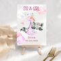 Its A Girl Personalised New Baby Card, thumbnail 4 of 7