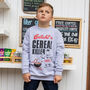 Cereal Killer Boys' Slogan Sweatshirt, thumbnail 3 of 4