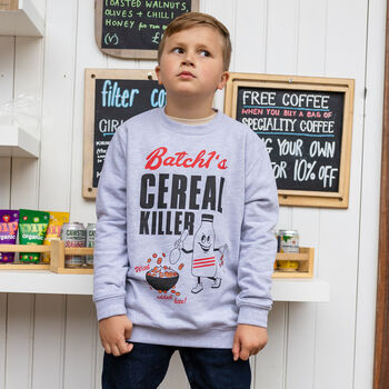 Cereal Killer Boys' Slogan Sweatshirt, 3 of 4