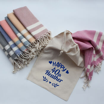 Personalised Cotton Tea Towels, Gift For Her, 3 of 11