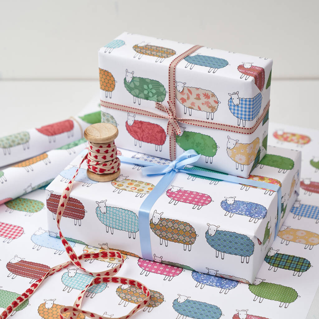 Colourful Sheep Wrapping Paper, 1 of 6