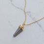 The En Pointe Pyrite Necklace, Gold, thumbnail 3 of 7
