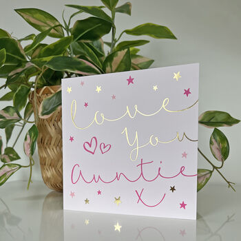 Starlight Love You Auntie Card, 2 of 2