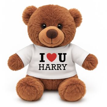 Personalised I Love You Teddy Bear, 2 of 2