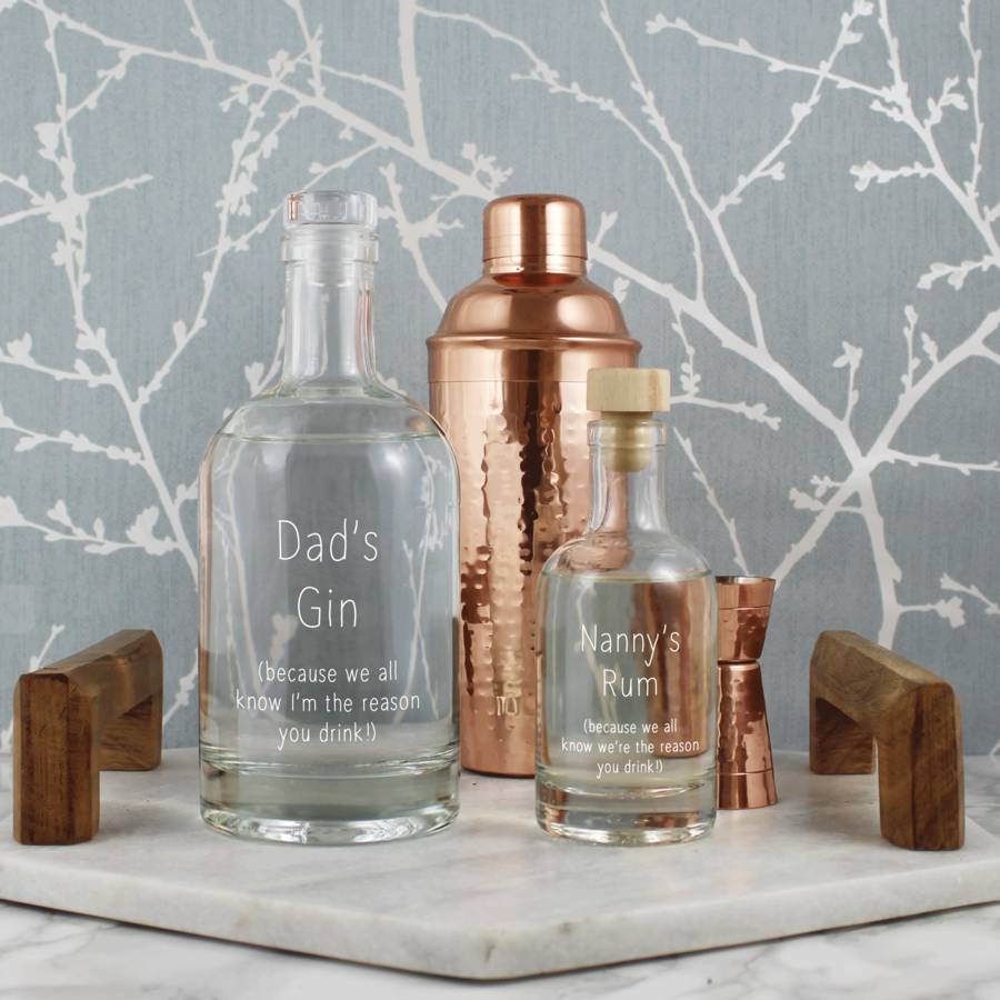 'reason you drink' personalised any alcohol decanter by copper and sable